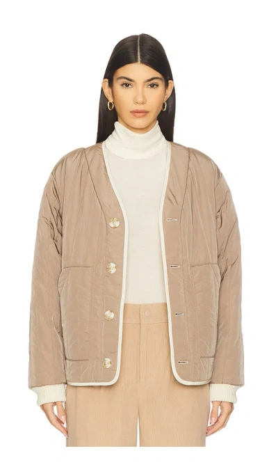Varley Drew Reversible Jacket In White