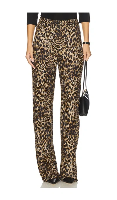 Nili Lotan Kiana Jersey Pant In Animal Print