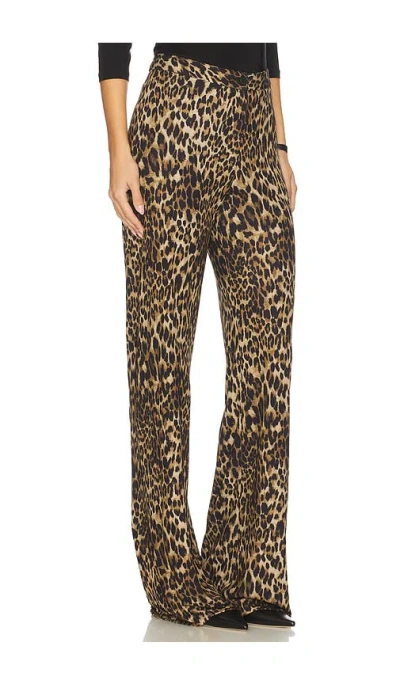 Nili Lotan Kiana Jersey Pant In Animal Print