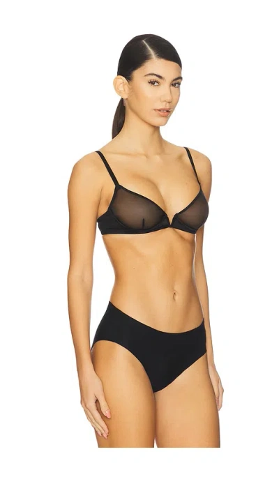 Commando Chic Plunge Underwire Demi Cup In Black