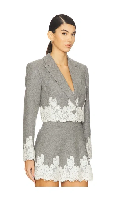 Loveshackfancy Icarus Jacket In Gray