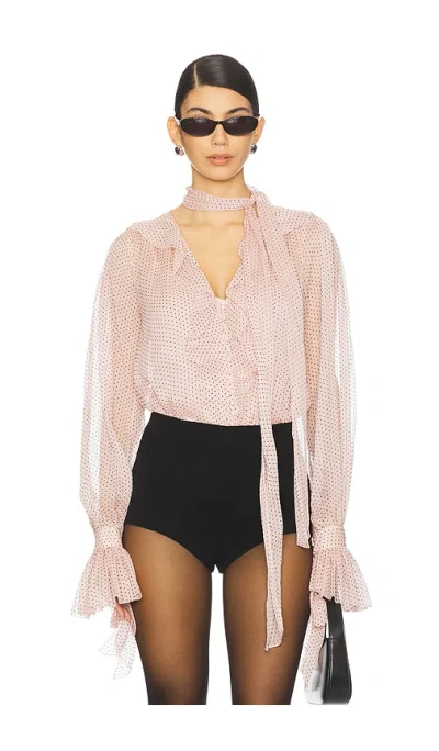 Loveshackfancy Linette Top In Pink