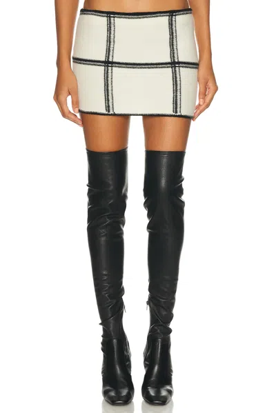 Missoni Jacquard Checkered Mini Skirt In Neutral