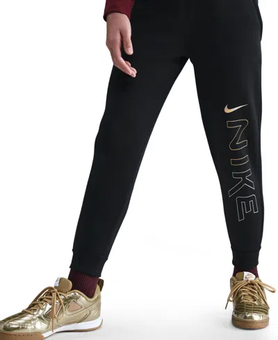 Nike Kids 7-20 Sportswear Club Crewneck Sweatshirt In Black