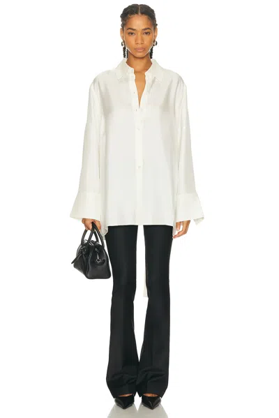 Rohe Deconstructed Silk Top In White