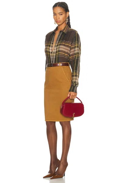 Saint Laurent Voltaire Shoulder Bag In Red