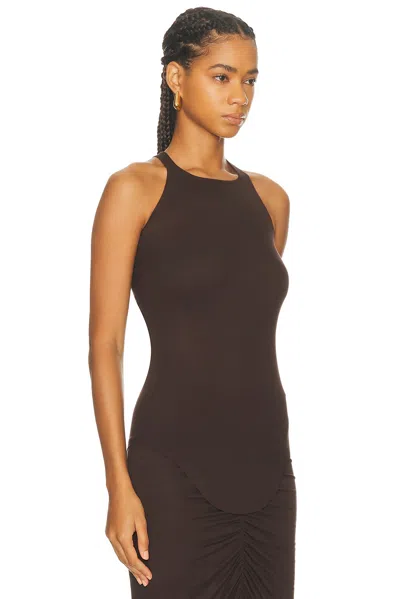Rick Owens Basic Tank Top In Brown