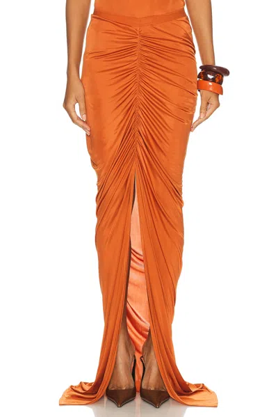 Rick Owens Poppy Skirt In Orange