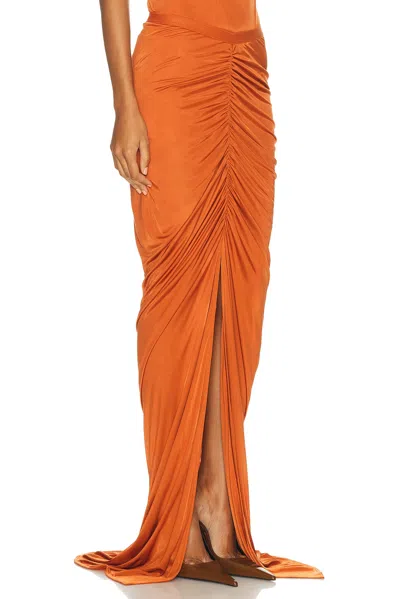 Rick Owens Poppy Skirt In Orange