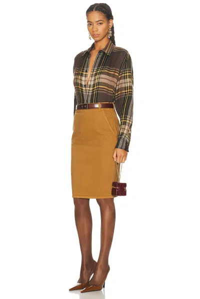 Saint Laurent Mini Cube Box With Chain In Burgundy