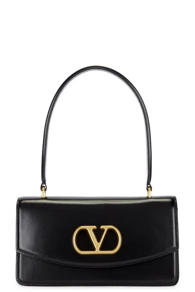 Valentino Vain Bag With Handle In Leather In Black