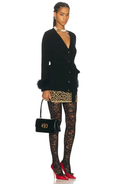 Valentino Vain Bag With Handle In Leather In Black