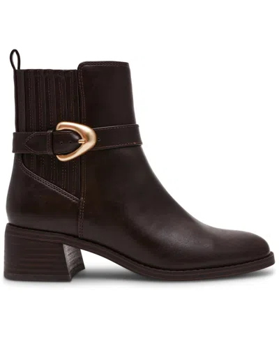 Dv Dolce Vita Women's Dagger Buckle Chelsea Booties In Black