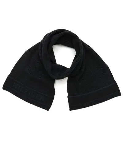 Tommy Hilfiger Men's Marl Scarf In Black