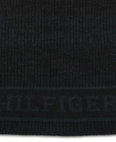 Tommy Hilfiger Men's Marl Scarf In Black