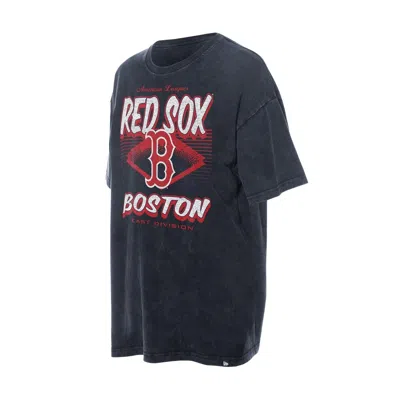 New Era Women's Navy Boston Red Sox Mineral Wash Oversized T-shirt In Blue