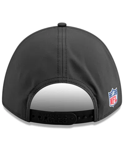 New Era Men's Charcoal Philadelphia Eagles 2025 Sideline Cold Weather 9forty M-crown Adjustable Hat In Black