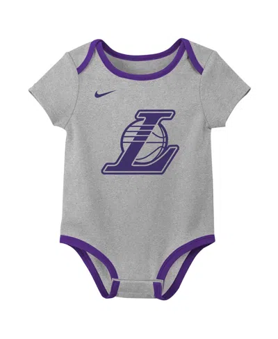 Nike Baby Boys And Girls 2-piece Los Angeles Lakers Bodysuit Set In Multi