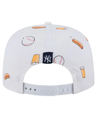 New Era Men's White New York Yankees Team Cheer Rope 19twenty Adjustable Hat In White