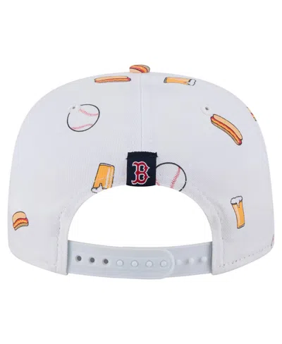 New Era Men's White Boston Red Sox Team Cheer Rope 19twenty Adjustable Hat In White