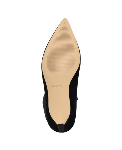 Nine West Lorthey Pointed Toe Knee High Boot In Black