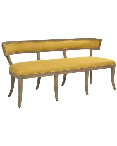 Zentique Lorand Bench In Yellow