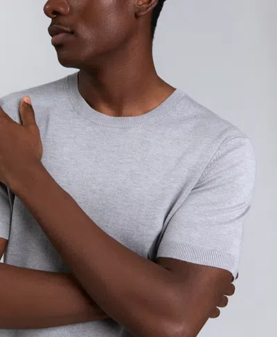 Kenneth Cole Men's Crewneck Sweater T-shirt In Gray