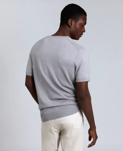 Kenneth Cole Men's Crewneck Sweater T-shirt In Gray