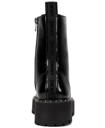 Dkny Batu Studs Booties In Black