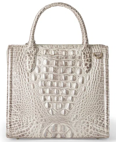 Brahmin Caroline Melbourne Embossed Leather Satchel Bag