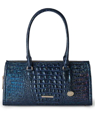 Brahmin Sophia Large Melbourne Satchel Bag In Blue