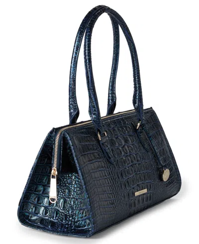 Brahmin Sophia Large Melbourne Satchel Bag In Blue