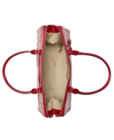 Brahmin Sophia Large Melbourne Satchel Bag In Red