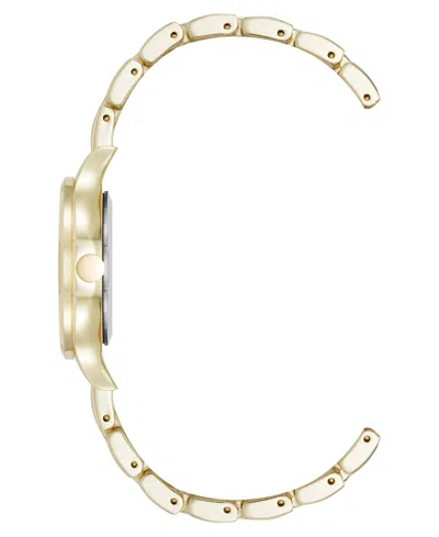 Anne Klein Women's Quartz Essential Burgundy And Gold-tone Metal Alloy Watch, 34mm In Gold