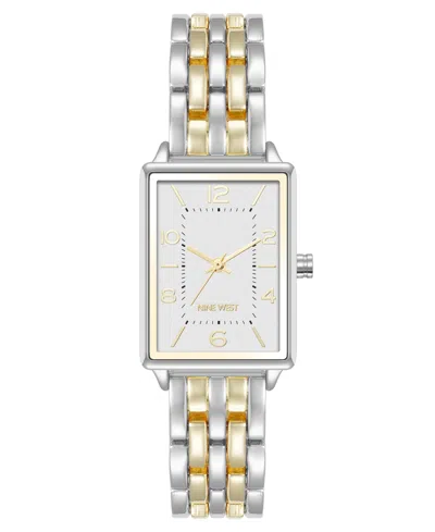 Anne Klein Women's Quartz Casual Silver-tone And Gold-tone Metal Alloy Watch, 23mm In Multi