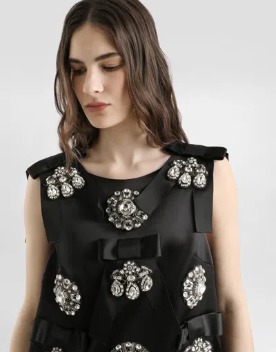 Dolce & Gabbana Dress With Embroidery In Multi