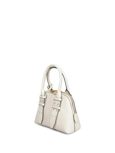 Pinko Leather Mini Escape Bag Bowling Bag In White