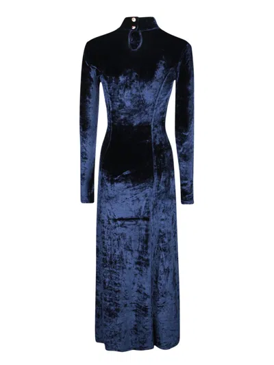 Rabanne Long Dress In Blue