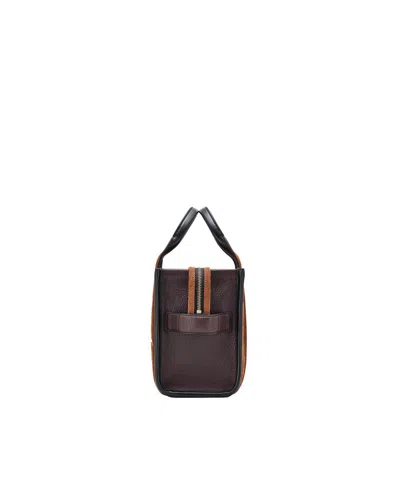Marc Jacobs Borsa A Mano The Suede Small Tote Bag Copper In Brown
