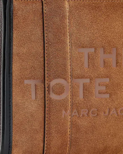Marc Jacobs Borsa A Mano The Suede Small Tote Bag Copper In Brown
