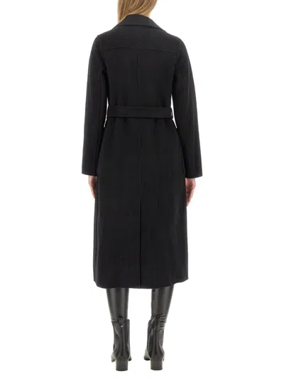 Michael Kors Cappotto Con Cintura In Black