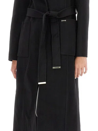 Michael Kors Cappotto Con Cintura In Black