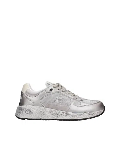 Premiata Mase-d Silver Sneakers In Silver