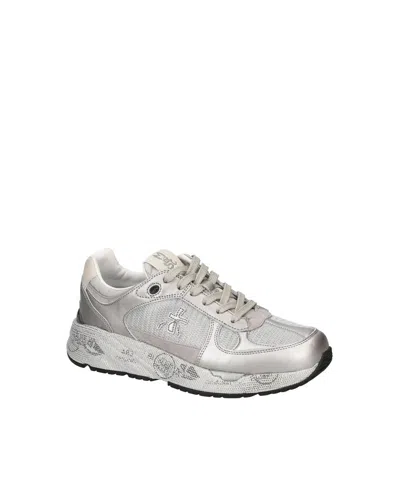 Premiata Mase-d Silver Sneakers In Silver