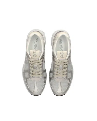 Premiata Mase-d Silver Sneakers In Silver