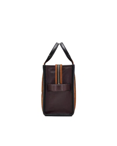 Marc Jacobs Borsa A Mano The Suede Medium Tote Bag Copper In Brown