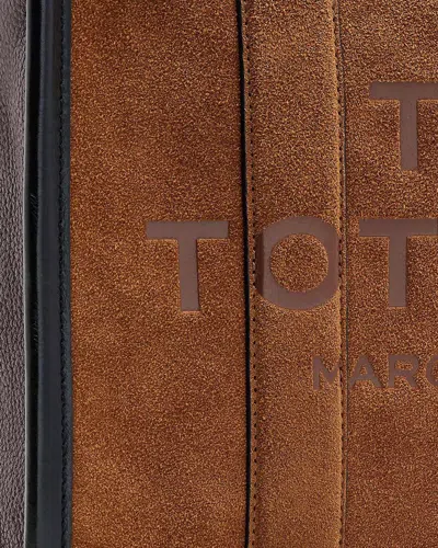 Marc Jacobs Borsa A Mano The Suede Medium Tote Bag Copper In Brown