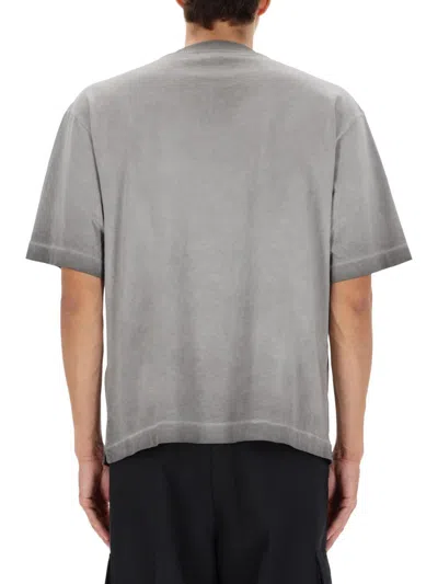 Off-white T-shirt With Logo In Gray