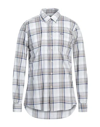 Barbour Man Shirt Off White Size Xl Cotton In Gray