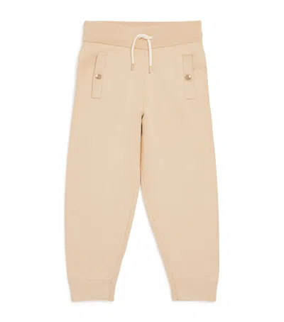 Chloé Cotton-wool Knitted Sweatpants In Brown